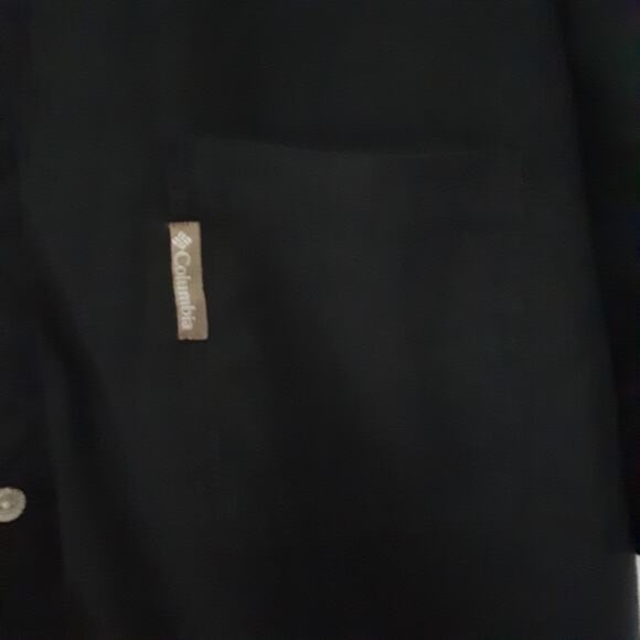 Columbia PHG Mens XL Black Camo Button Up Shirt Short Sleeve Vented Hunting - Picture 2 of 10